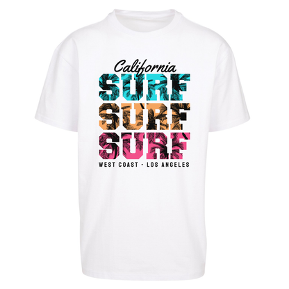 California Surf Surf Surf Oversized T Shirts