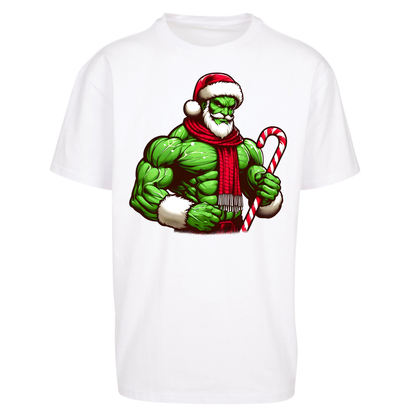 The Hulk Candy Cane Santa Oversized T Shirts
