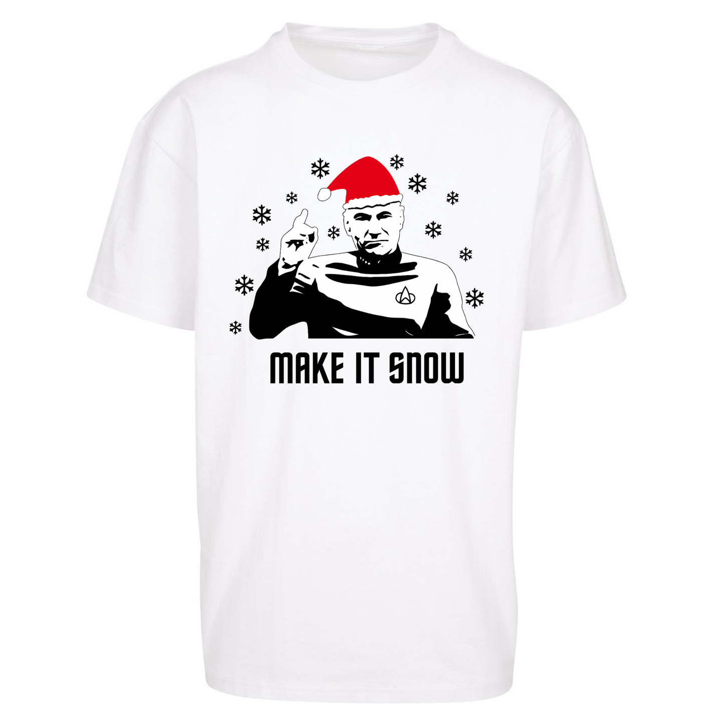 Make It Snow Oversized T Shirts