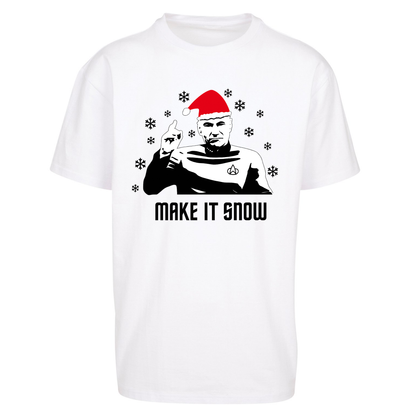 Make It Snow Oversized T Shirts