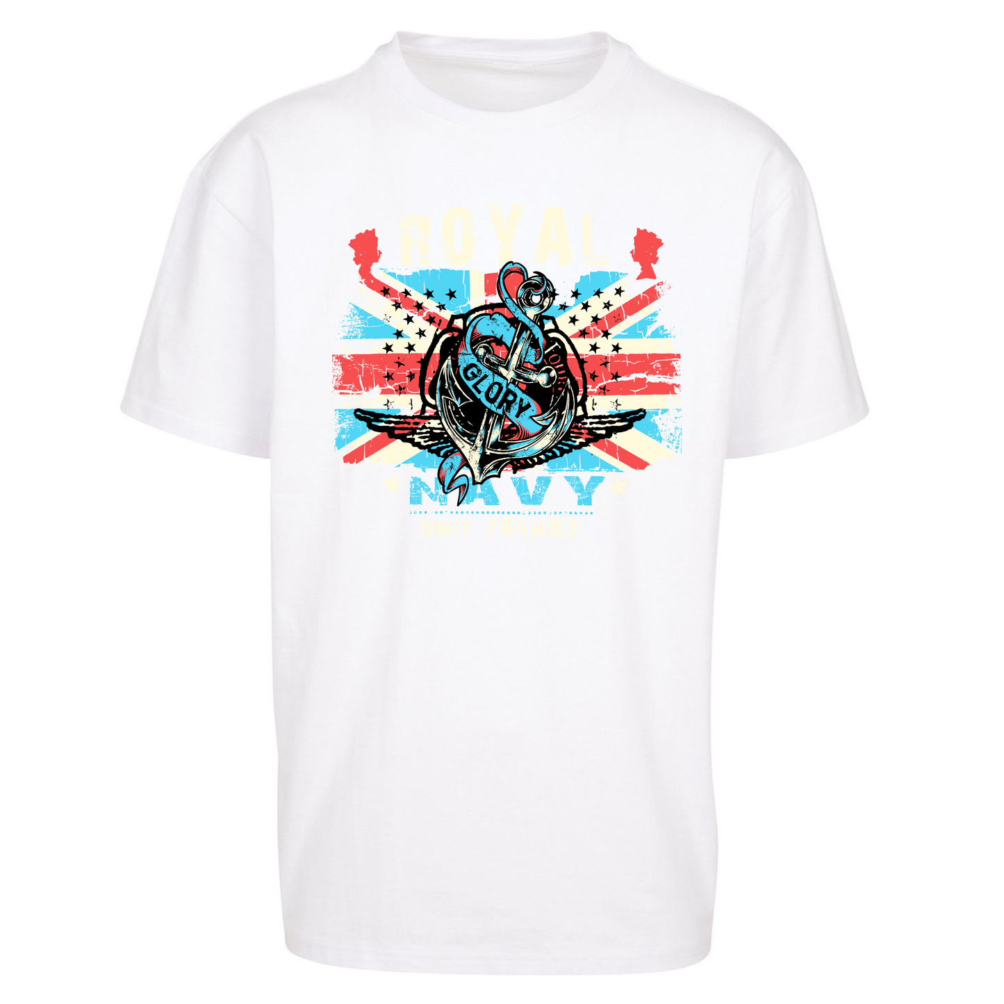 Royal Navy Glory Unit 764H83 Oversized T Shirts