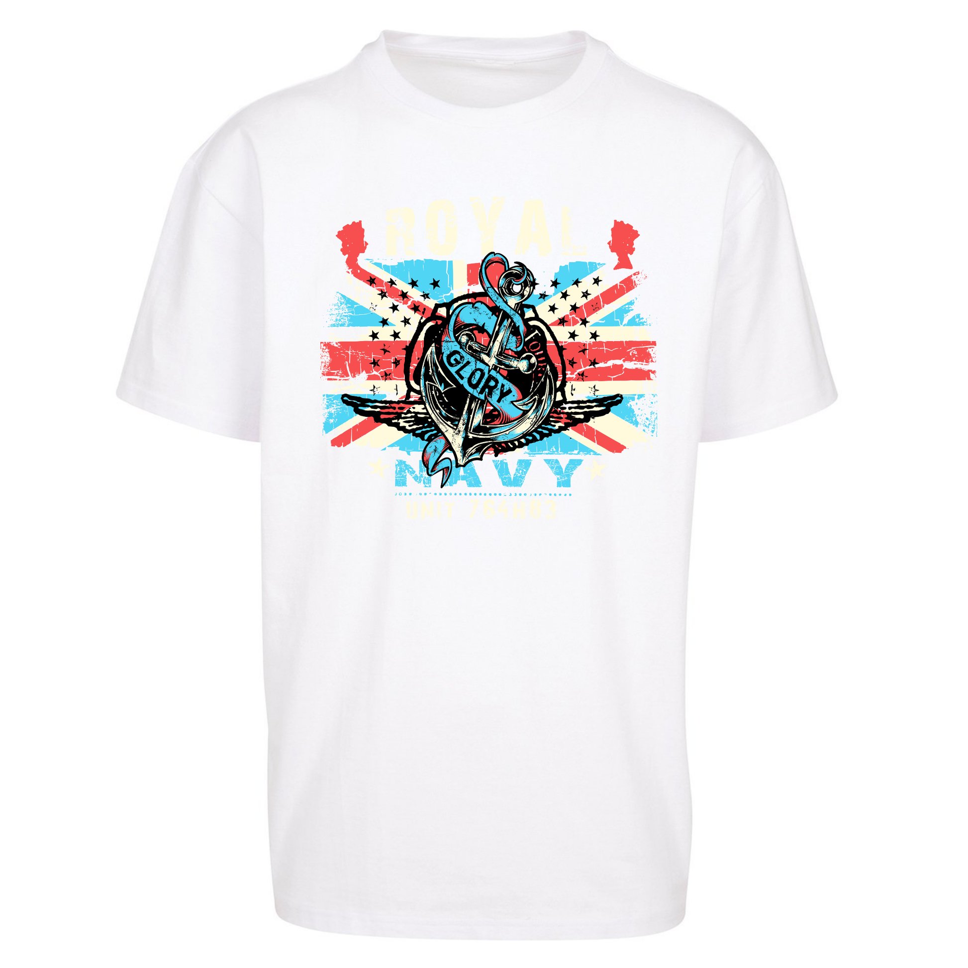 Royal Navy Glory Unit 764H83 Oversized T Shirts