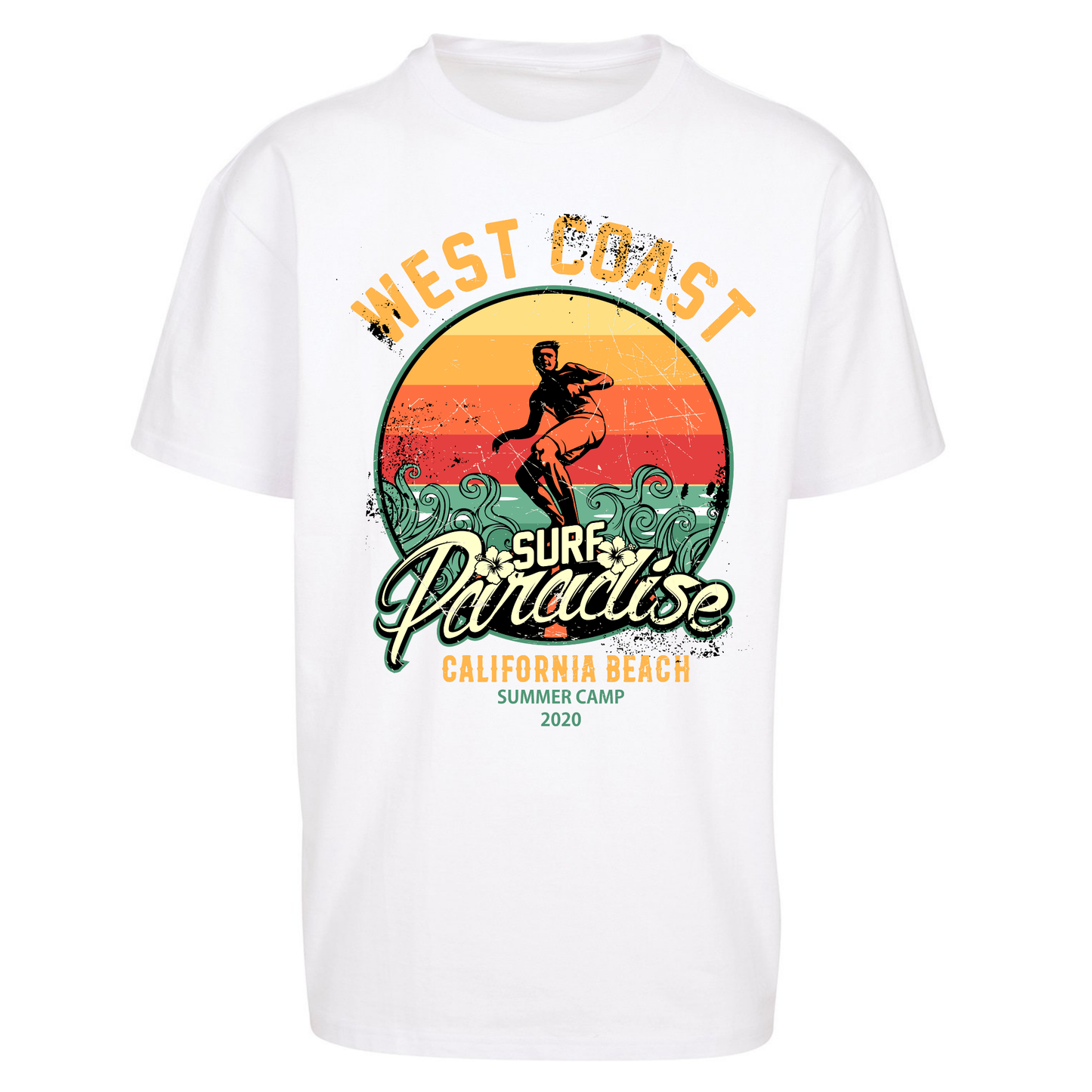 West Coast Surf Paradise Oversized T Shirts