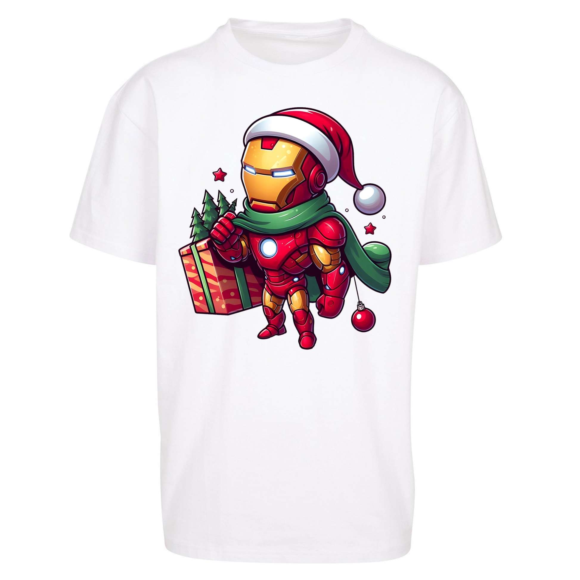 Ironman Santa Oversized T Shirts