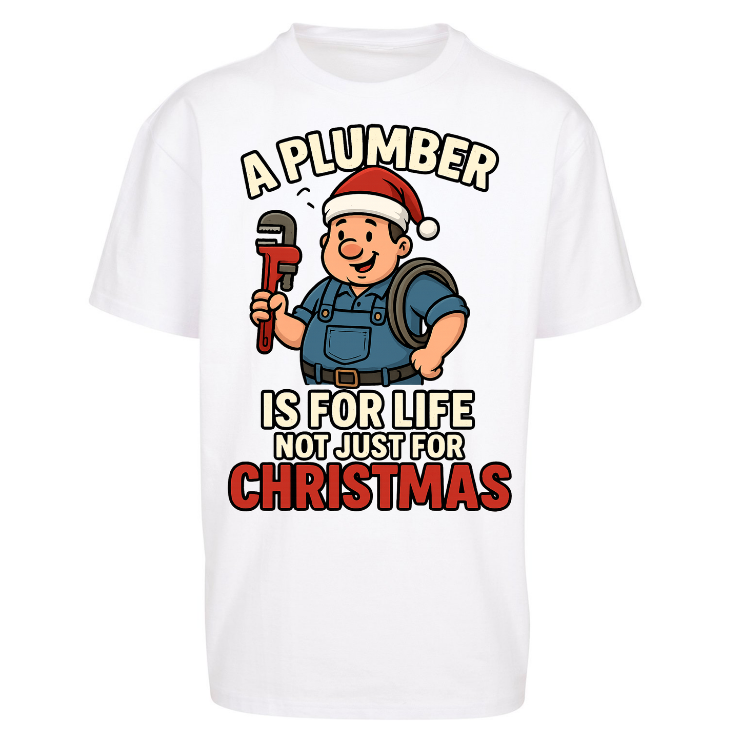 Plumber Christmas Oversized T Shirts