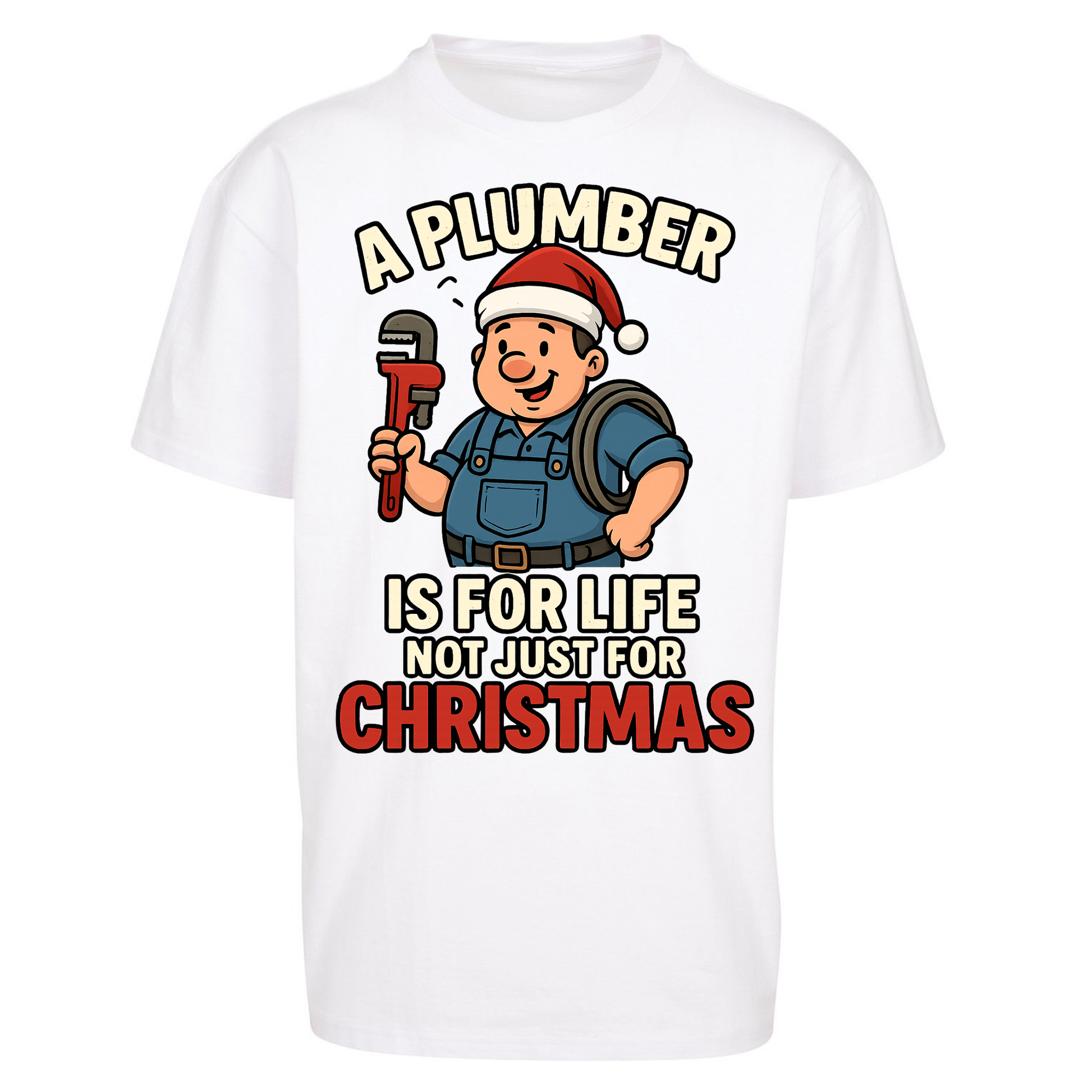 Plumber Christmas Oversized T Shirts