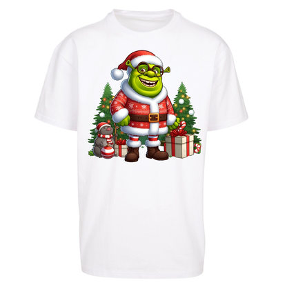 Shrek Santa Claus Presents Oversized T Shirts