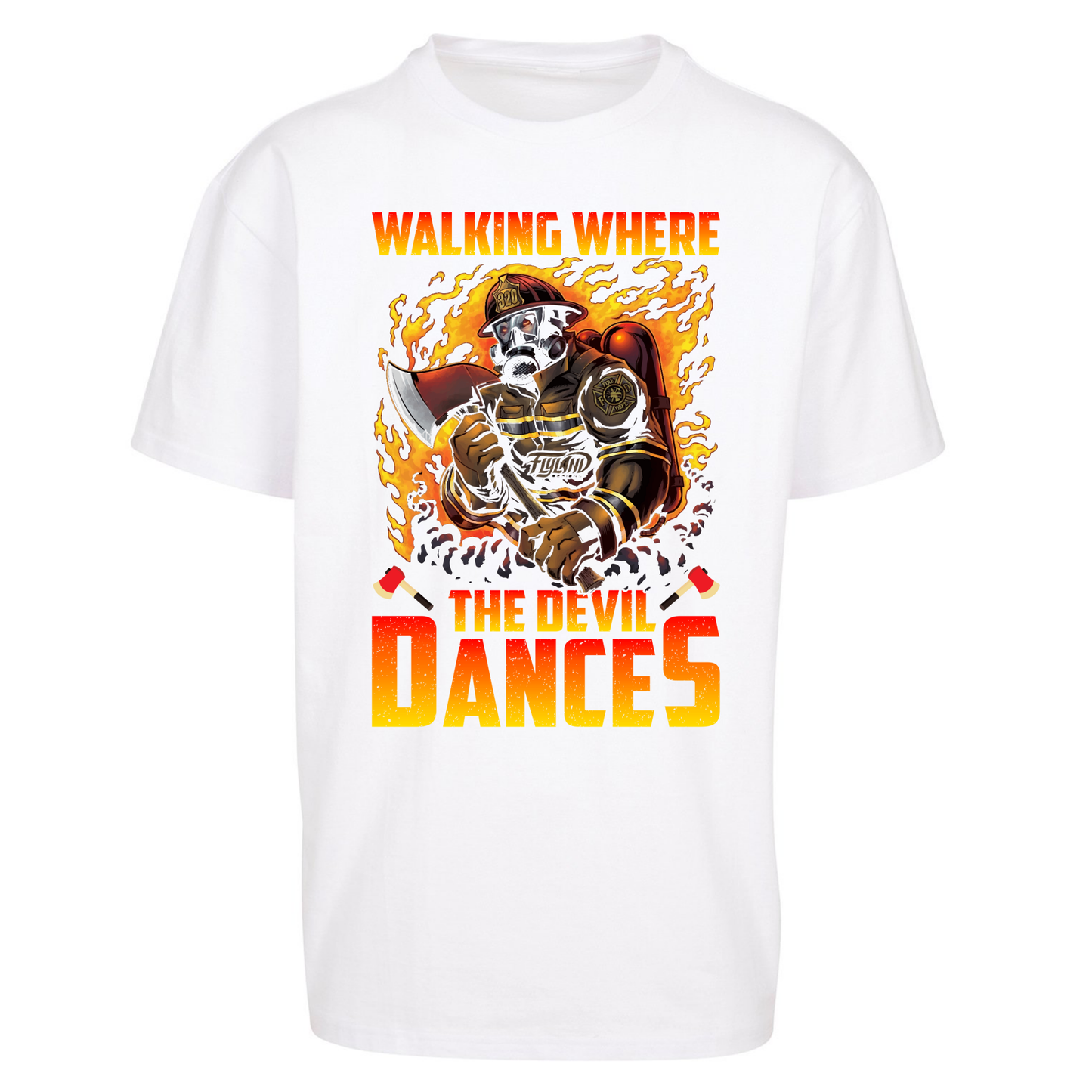 Walking Where The Devil Dances Oversized T Shirts