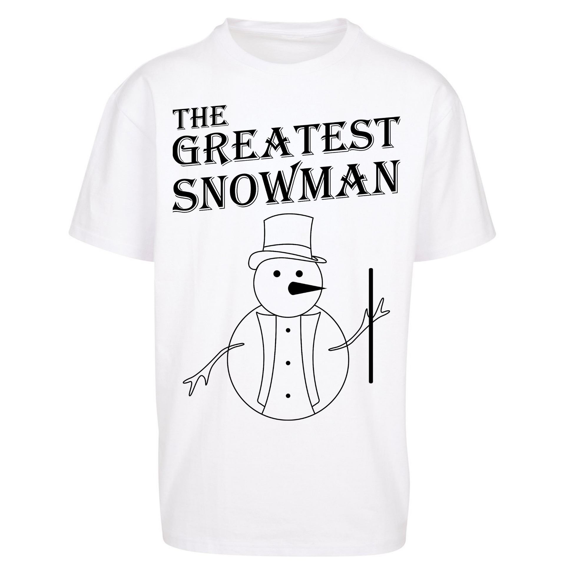 The Greatest Snowman Christmas Oversized T Shirts