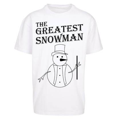 The Greatest Snowman Christmas Oversized T Shirts