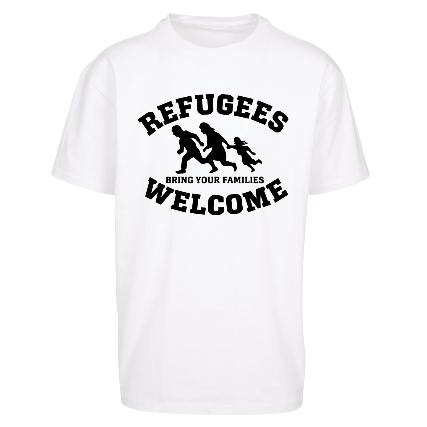 Welcome Refugees Oversized T Shirts