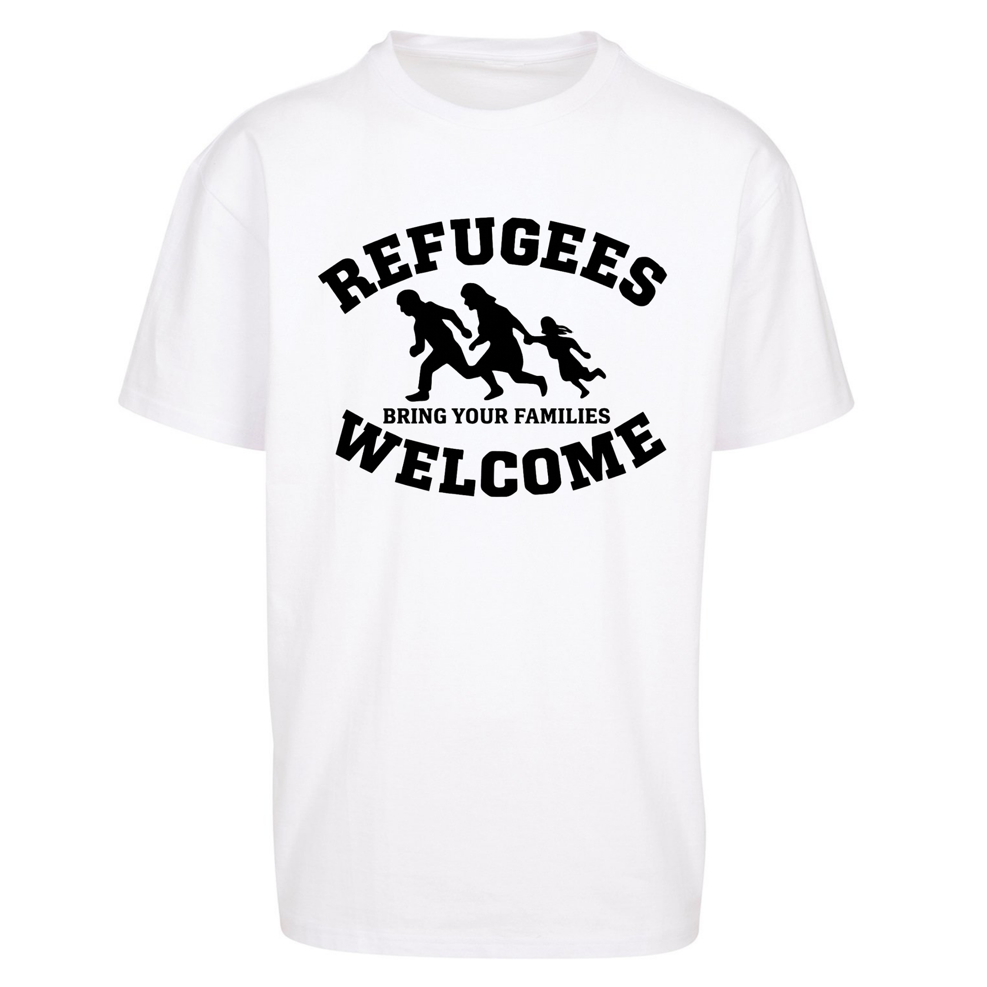 Welcome Refugees Oversized T Shirts