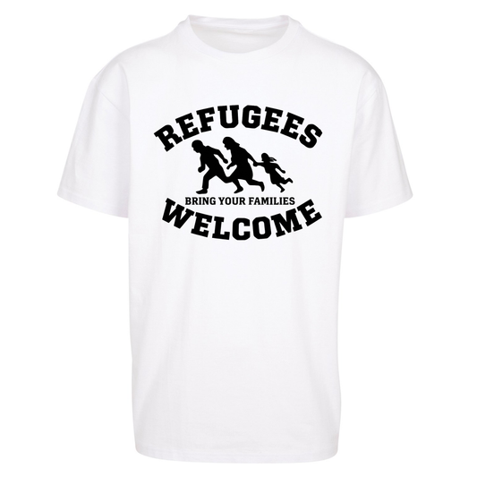Welcome Refugees Oversized T Shirts