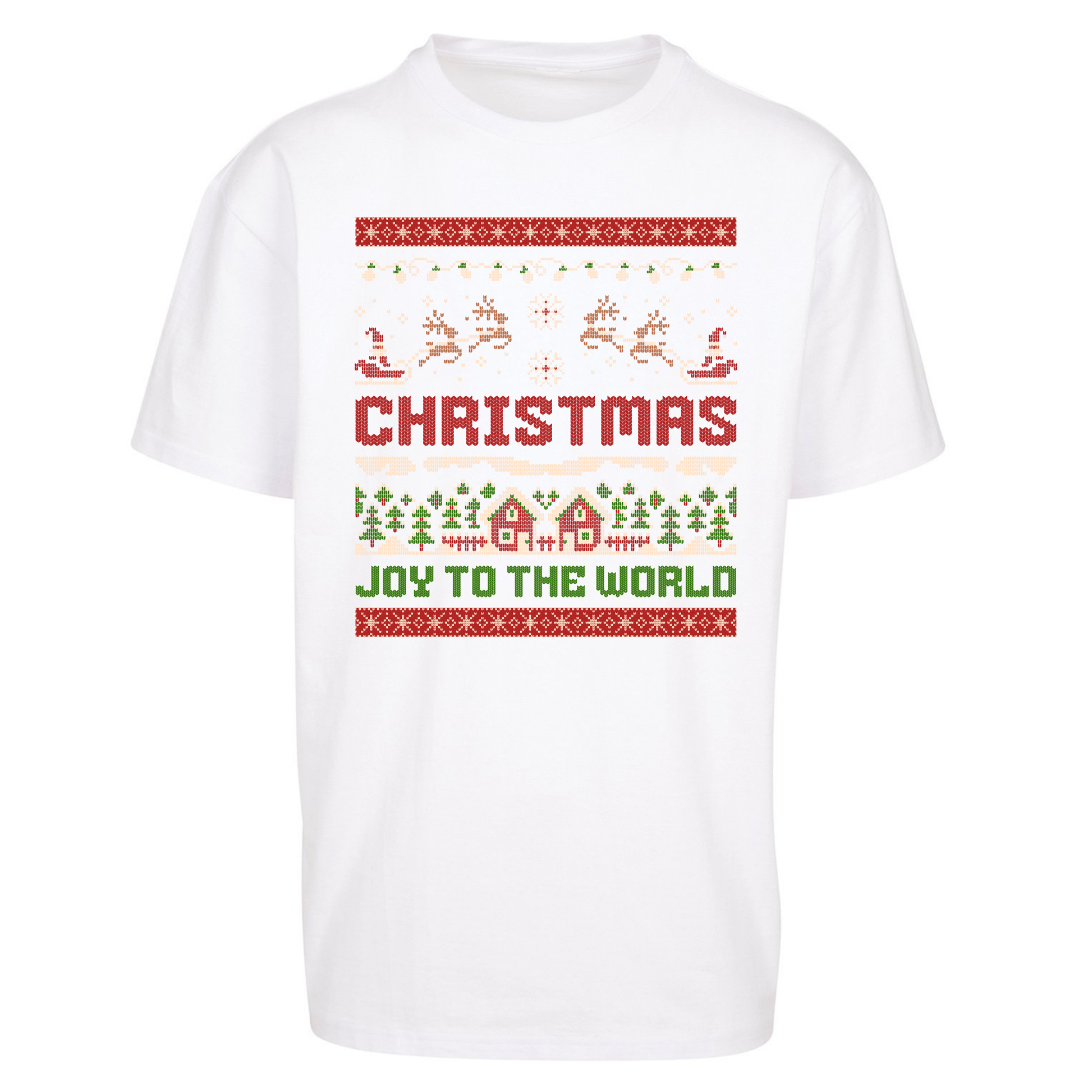 Christmas Joy to the World Christmas Oversized T Shirts