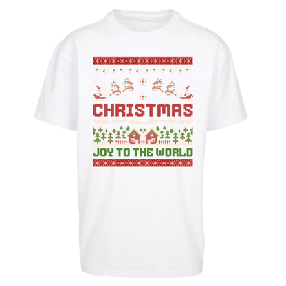Christmas Joy to the World Christmas Oversized T Shirts