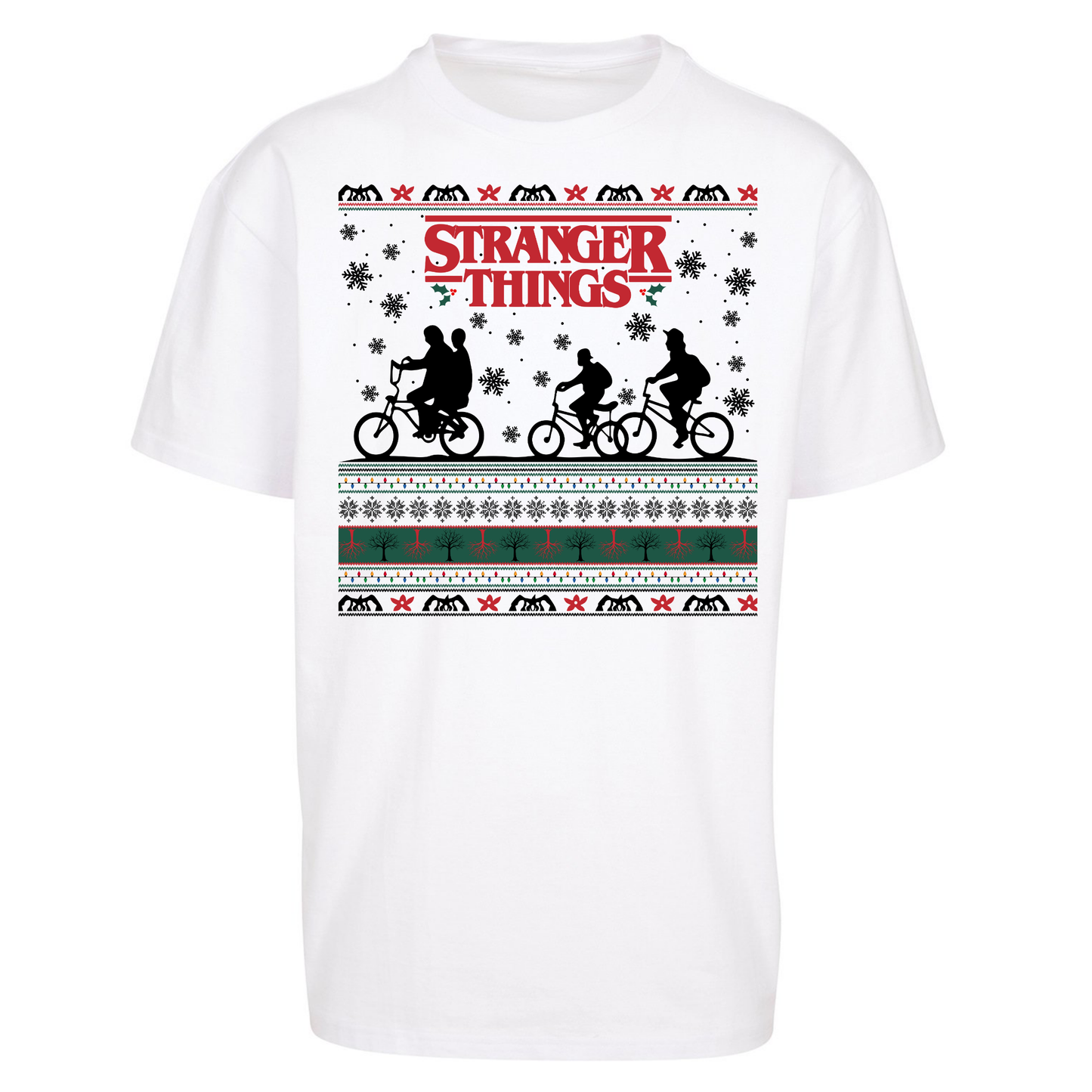 Stranger Things Christmas Oversized T Shirts