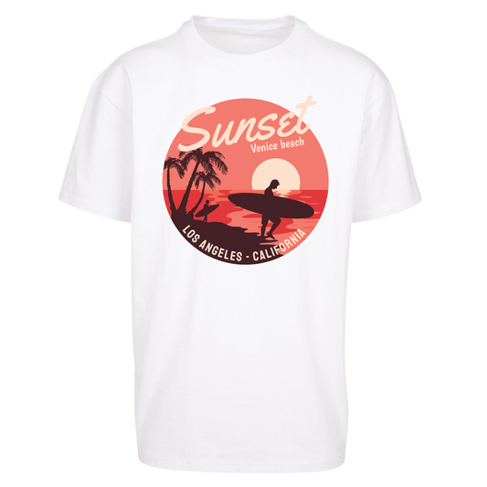 Sunset Venice Beach Oversized T Shirts