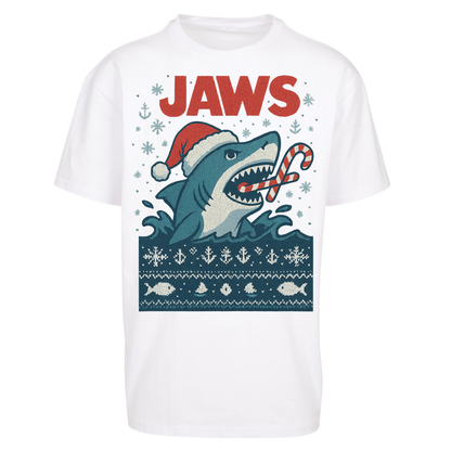 Jaws Christmas Oversized T Shirts