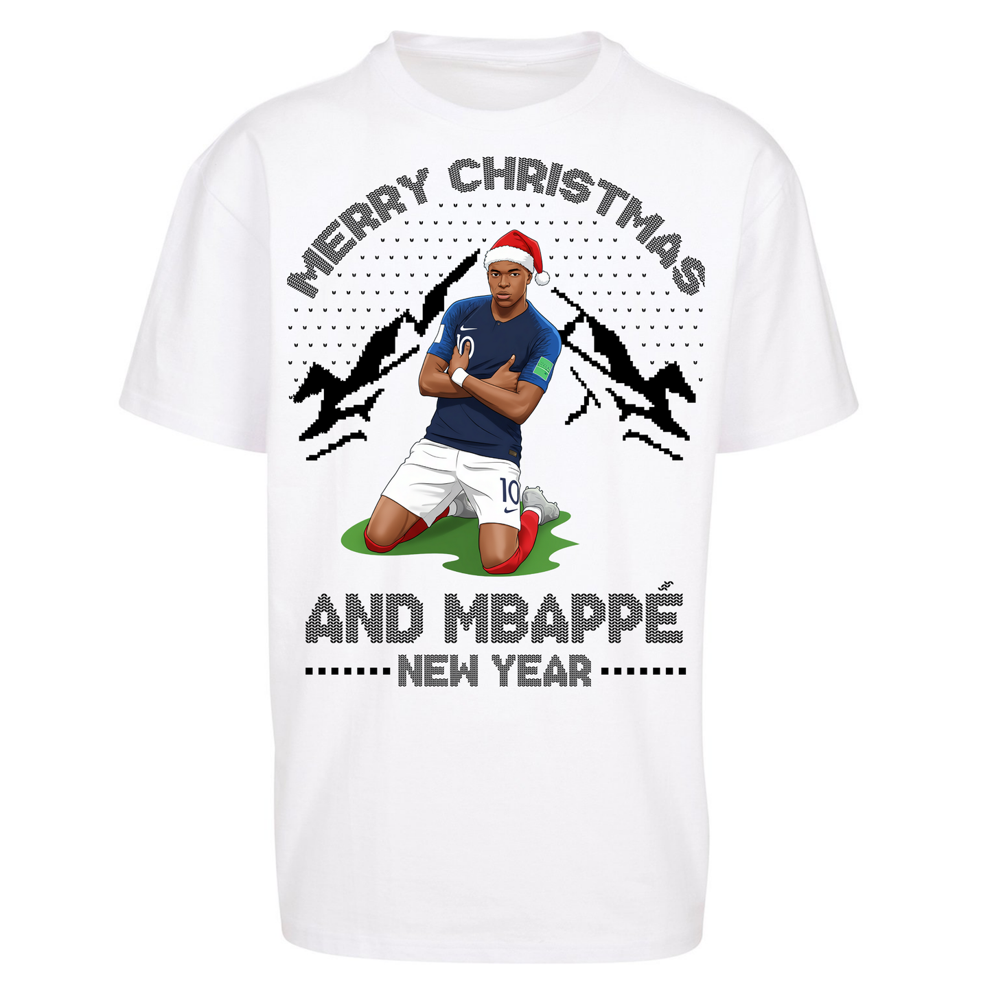 Mbappe Christmas Oversized T Shirt