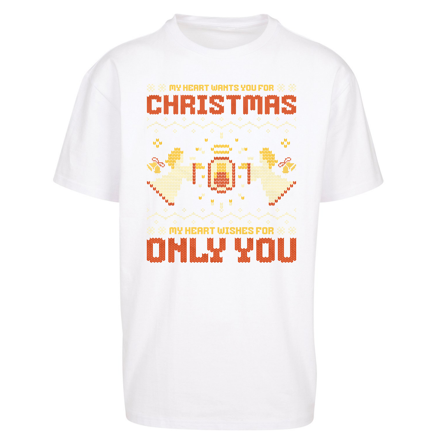 My Heart Wants You For Christmas Only You Christmas Oversized T Shirts