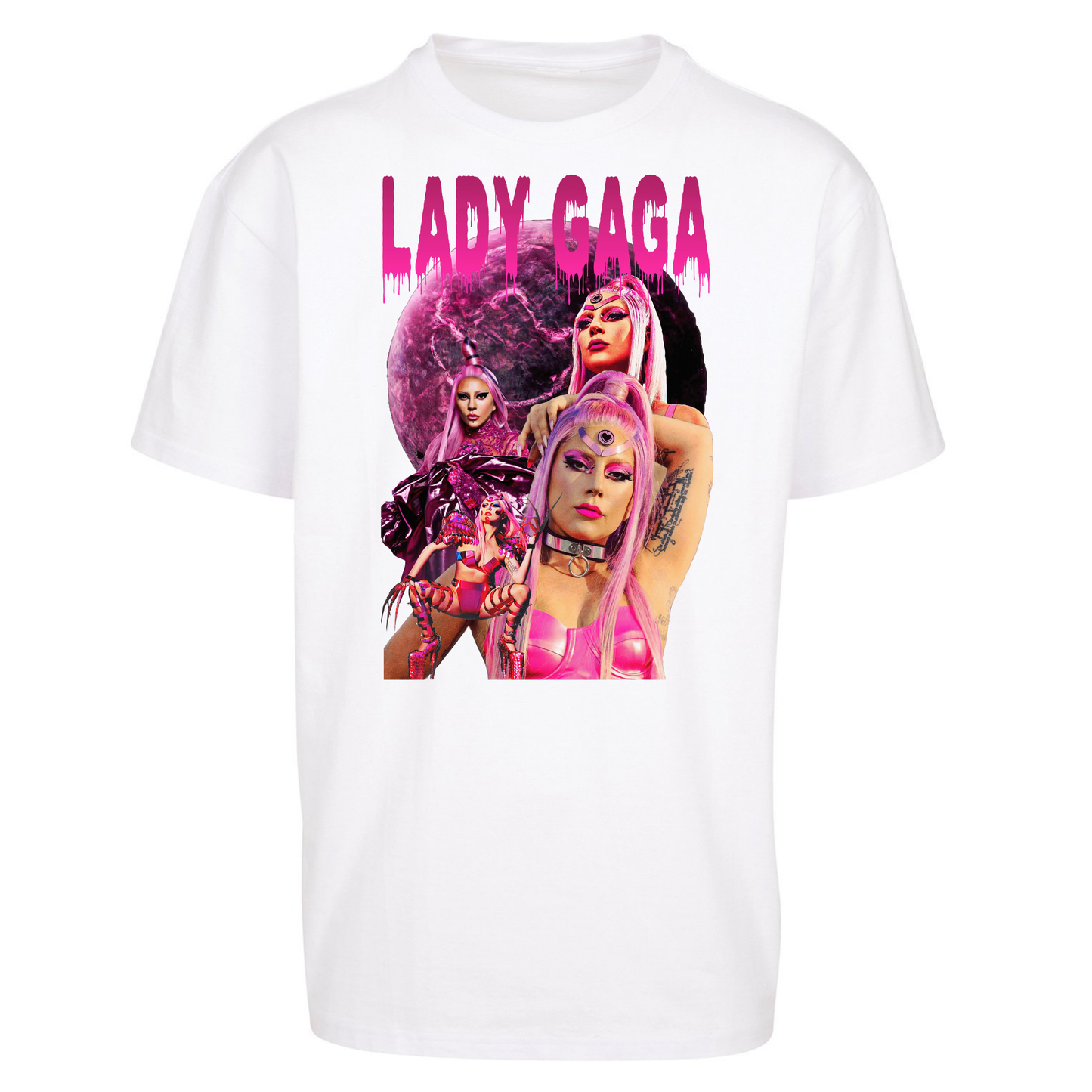 Lady GaGa Pink Oversized T Shirts