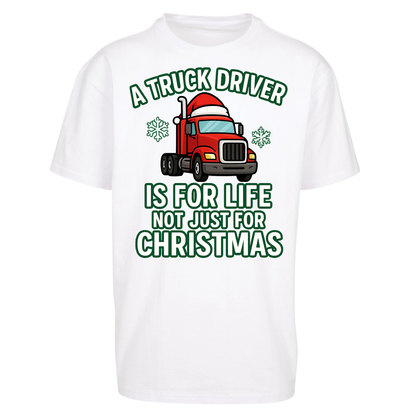 Truck Driver Christmas Oversized T Shirts