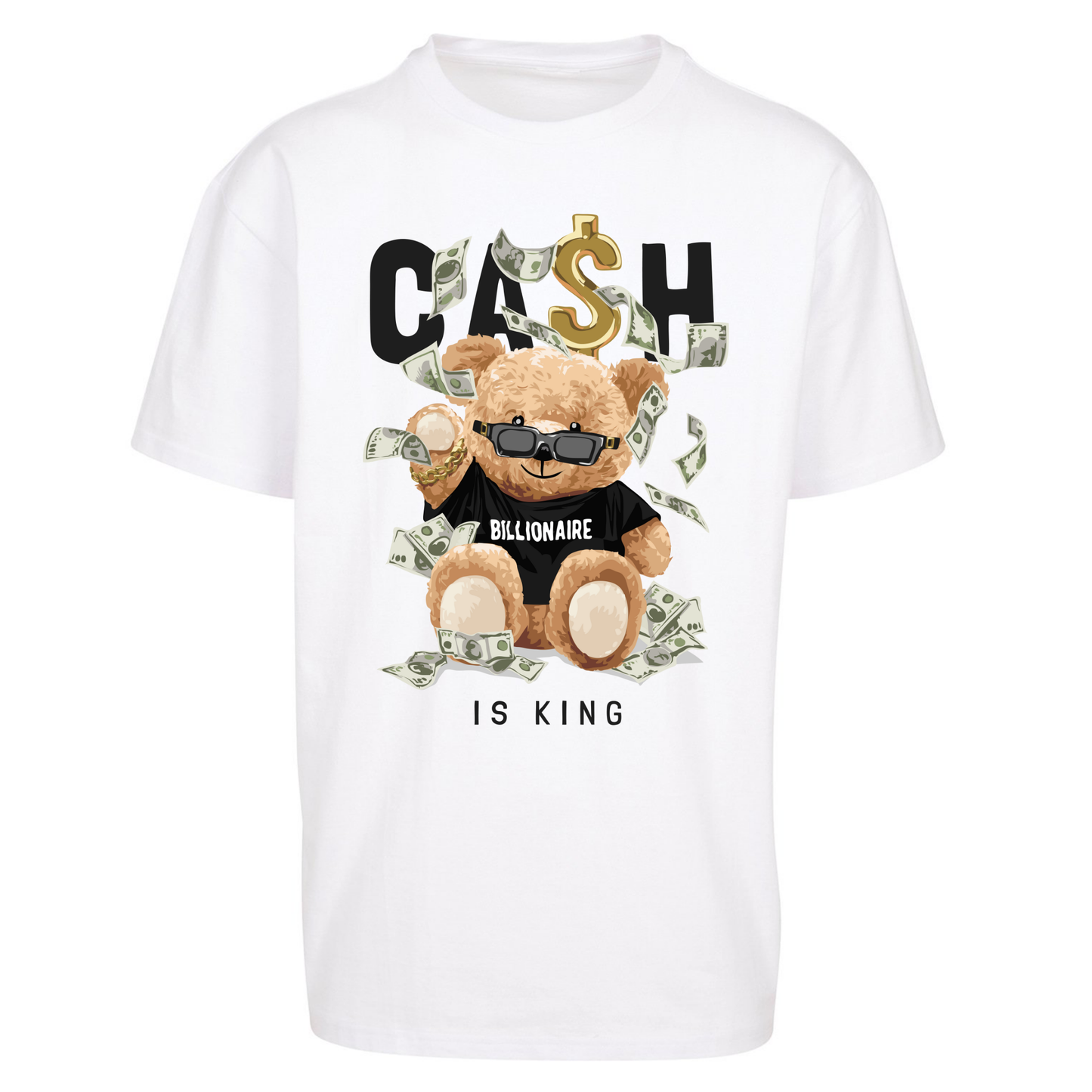 Teddy Bear Billionaire Streetwear Oversized T Shirts
