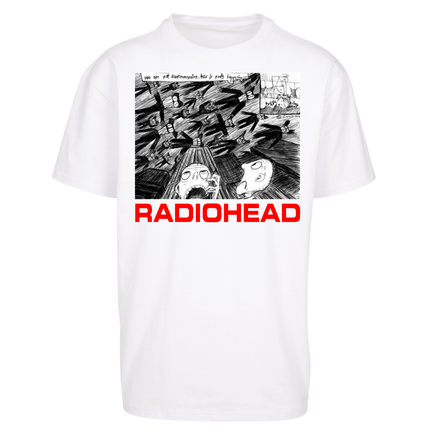 Radiohead We Are Not Screaming Oversized T Shirts