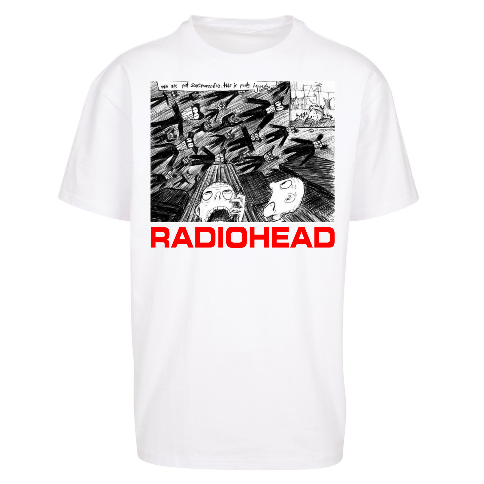 Radiohead We Are Not Screaming Oversized T Shirts