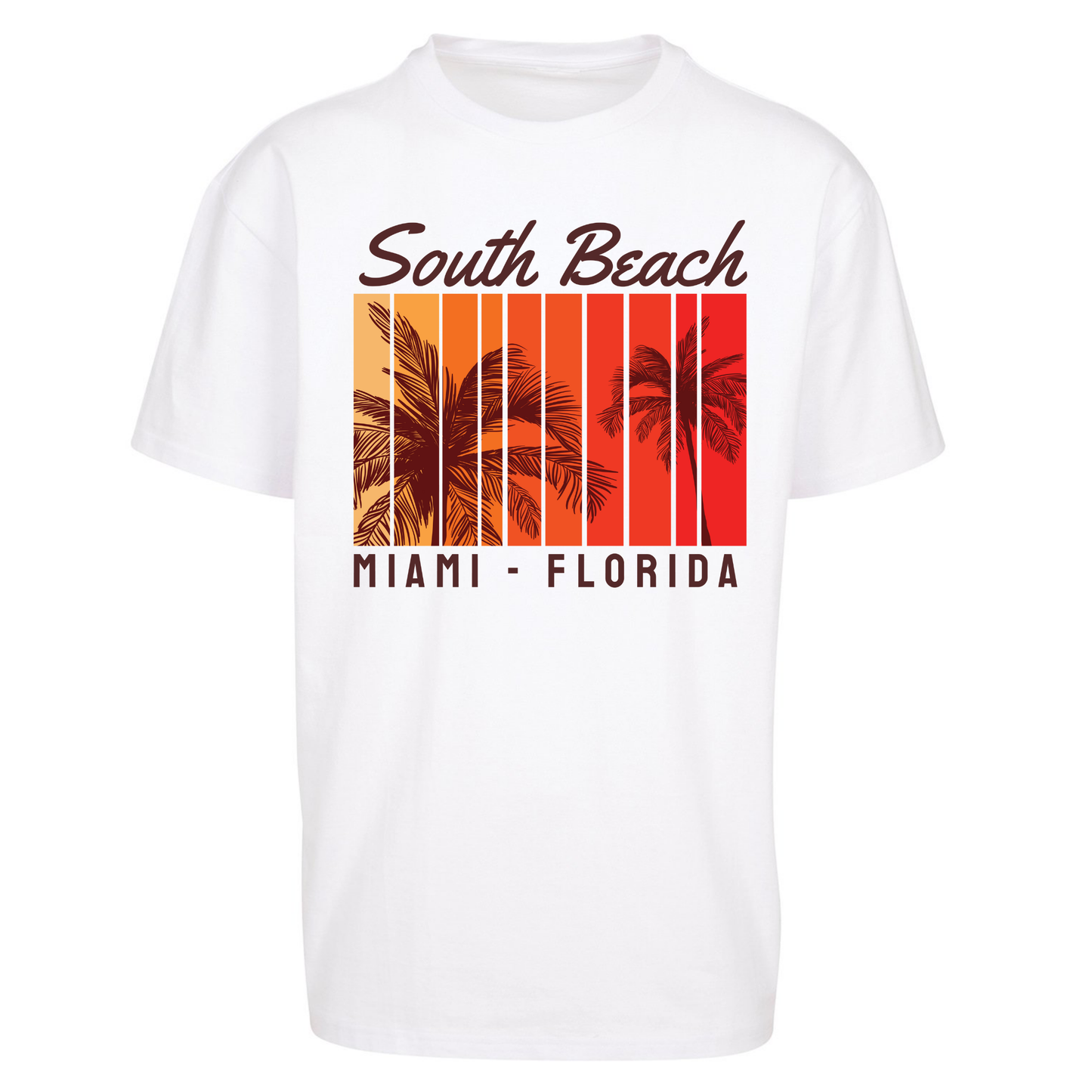 South Beach Miami Florida Oversized T Shirts
