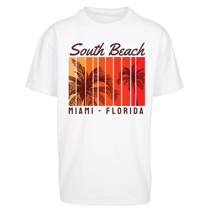South Beach Miami Florida Oversized T Shirts