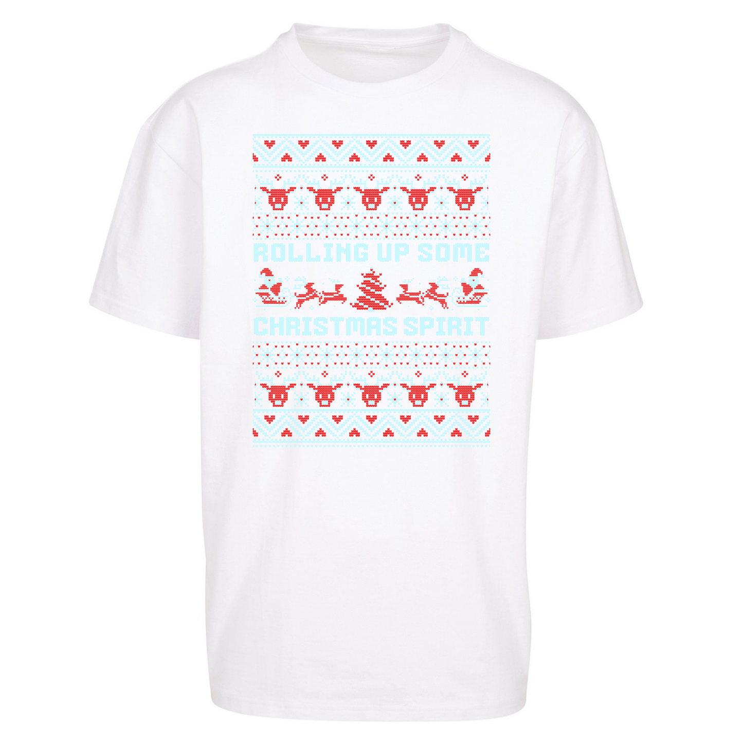 Rolling up Some Christmas Spirit Oversized T Shirts