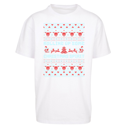 Rolling up Some Christmas Spirit Oversized T Shirts