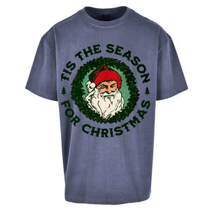 Tis The Season Santa Claus Christmas Oversized T Shirts
