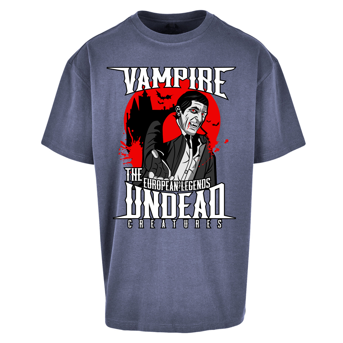 Vampire Undead Oversized T Shirts