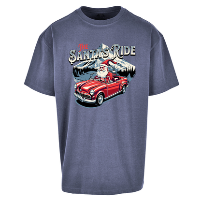 The Santas Ride Christmas Oversized T Shirts