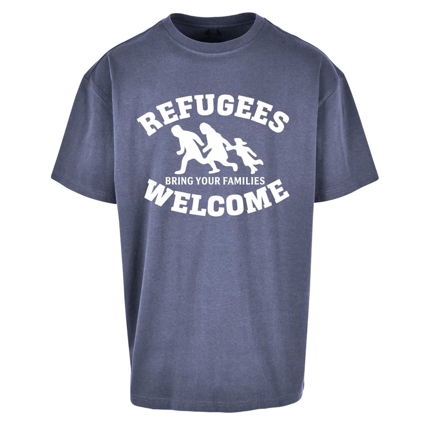 Welcome Refugees Oversized T Shirts