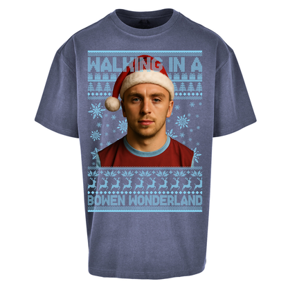 Jared Bowen walking in a Bowen Wonderland Christmas Oversized T Shirts