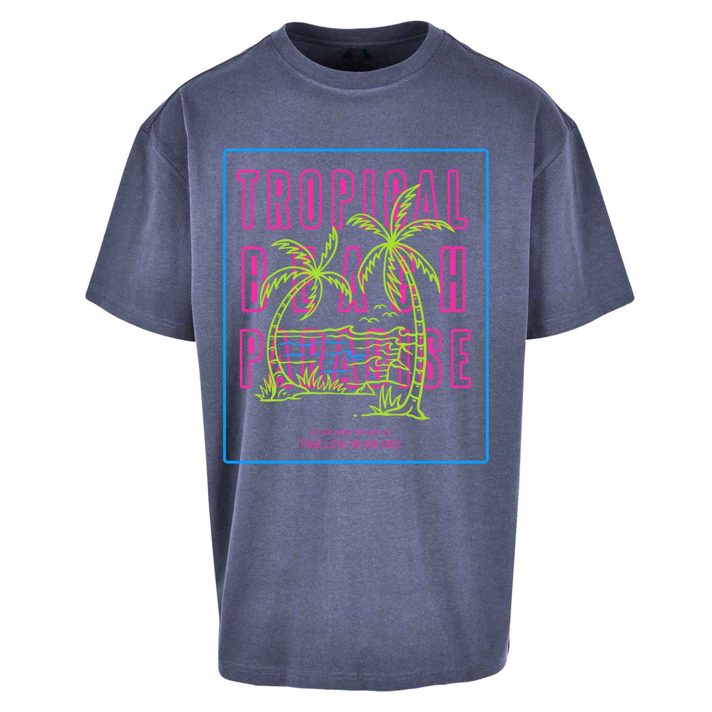 Tropical Beach Paradise Oversized T Shirts