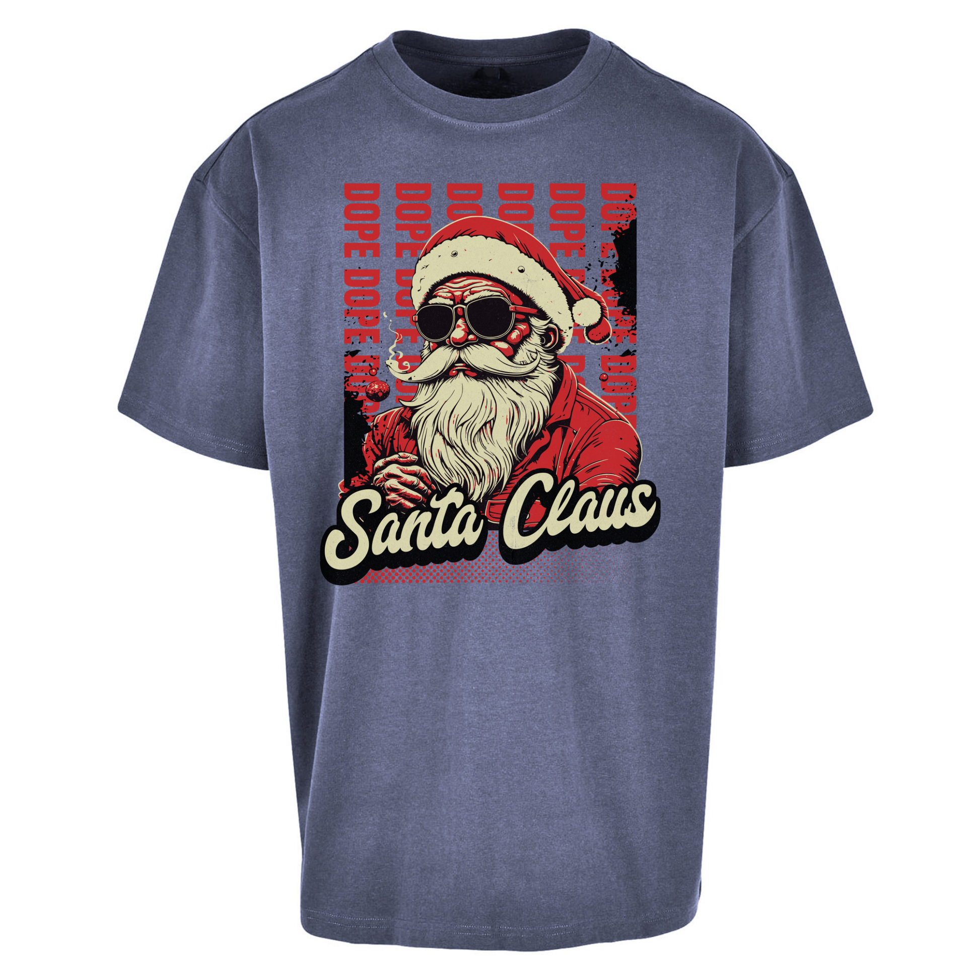 Dope Santa Claus Oversized T Shirts