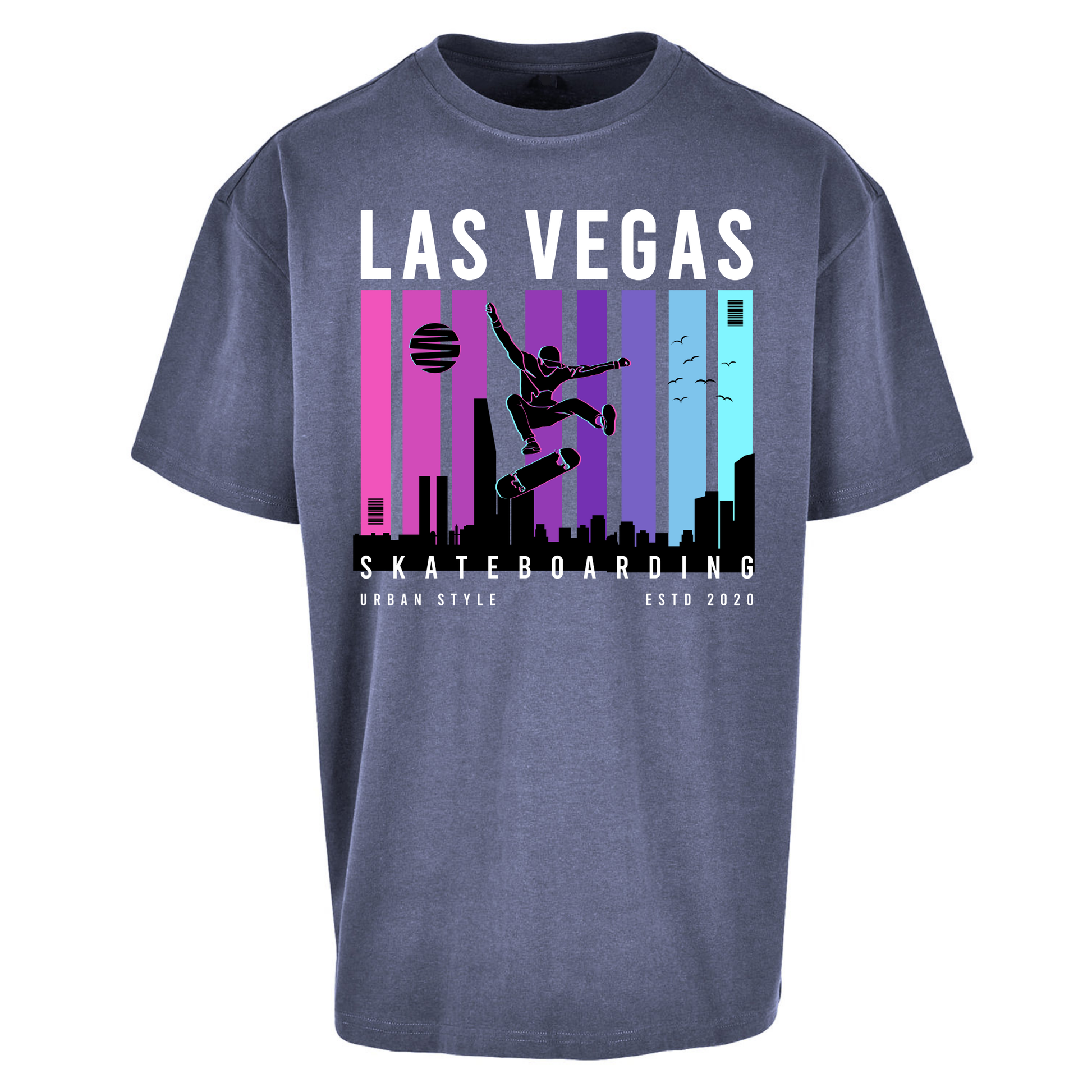 Las Vegas Skateboarding Oversized T Shirts