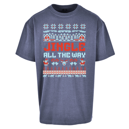 Jingle All The Way Christmas Oversized T Shirts