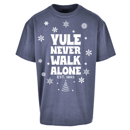 Yule Never Walk Alone Liverpool Christmas Oversized T Shirts