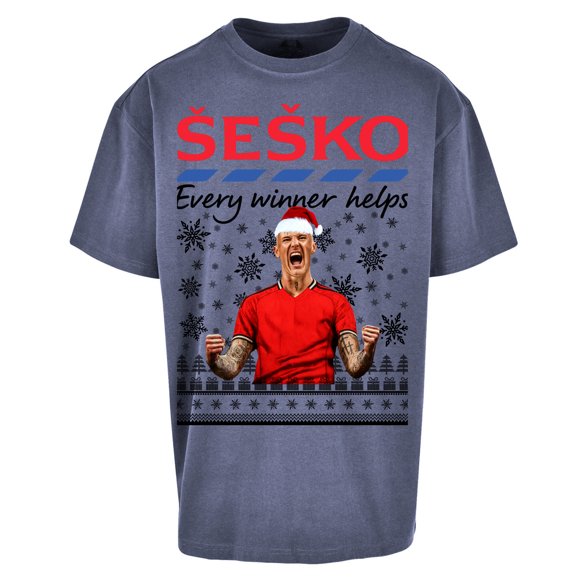 Benjamin Sesko Christmas Oversized T Shirt
