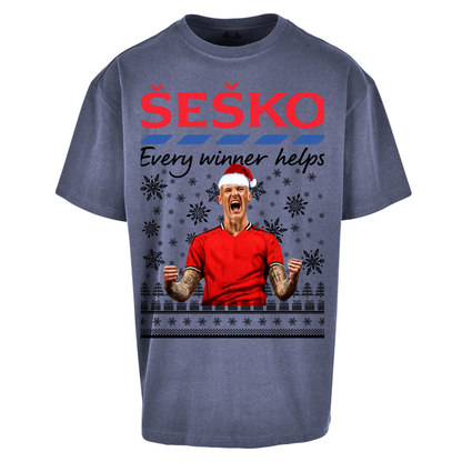 Benjamin Sesko Christmas Oversized T Shirt