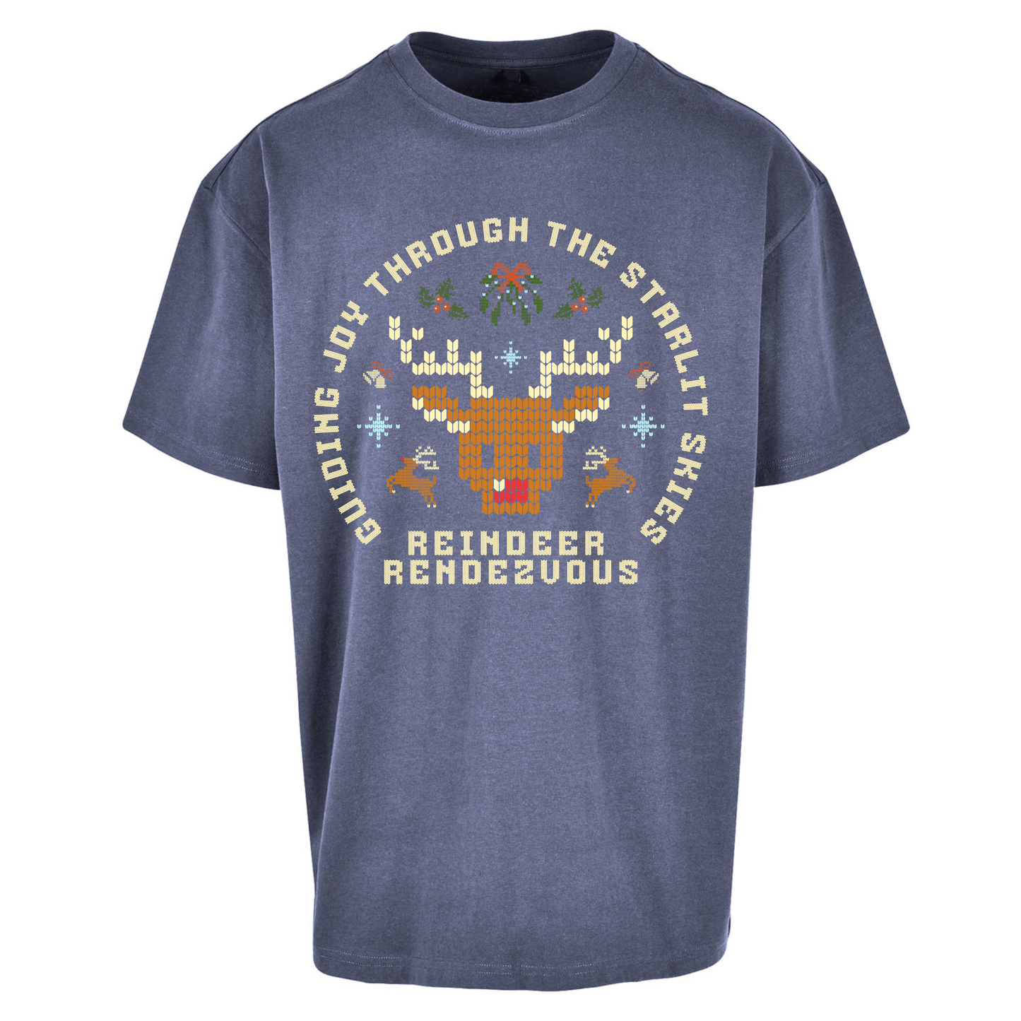 Reindeer Rendezvous Christmas Oversized T Shirts