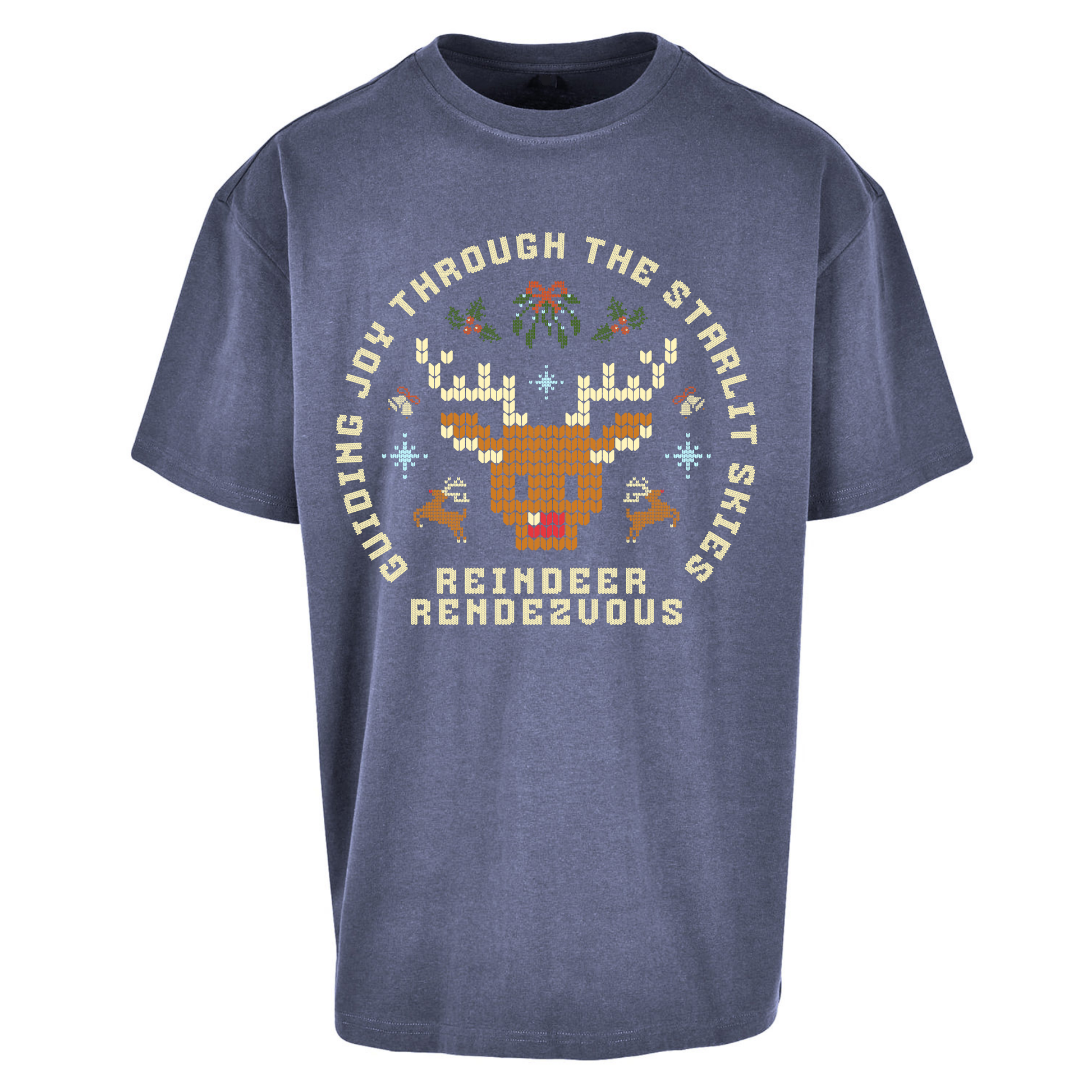Reindeer Rendezvous Christmas Oversized T Shirts