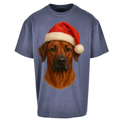 Rhodesian Ridgeback Christmas Oversized T Shirt
