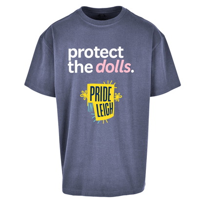 Protect The Dolls Slogan Oversized T Shirts