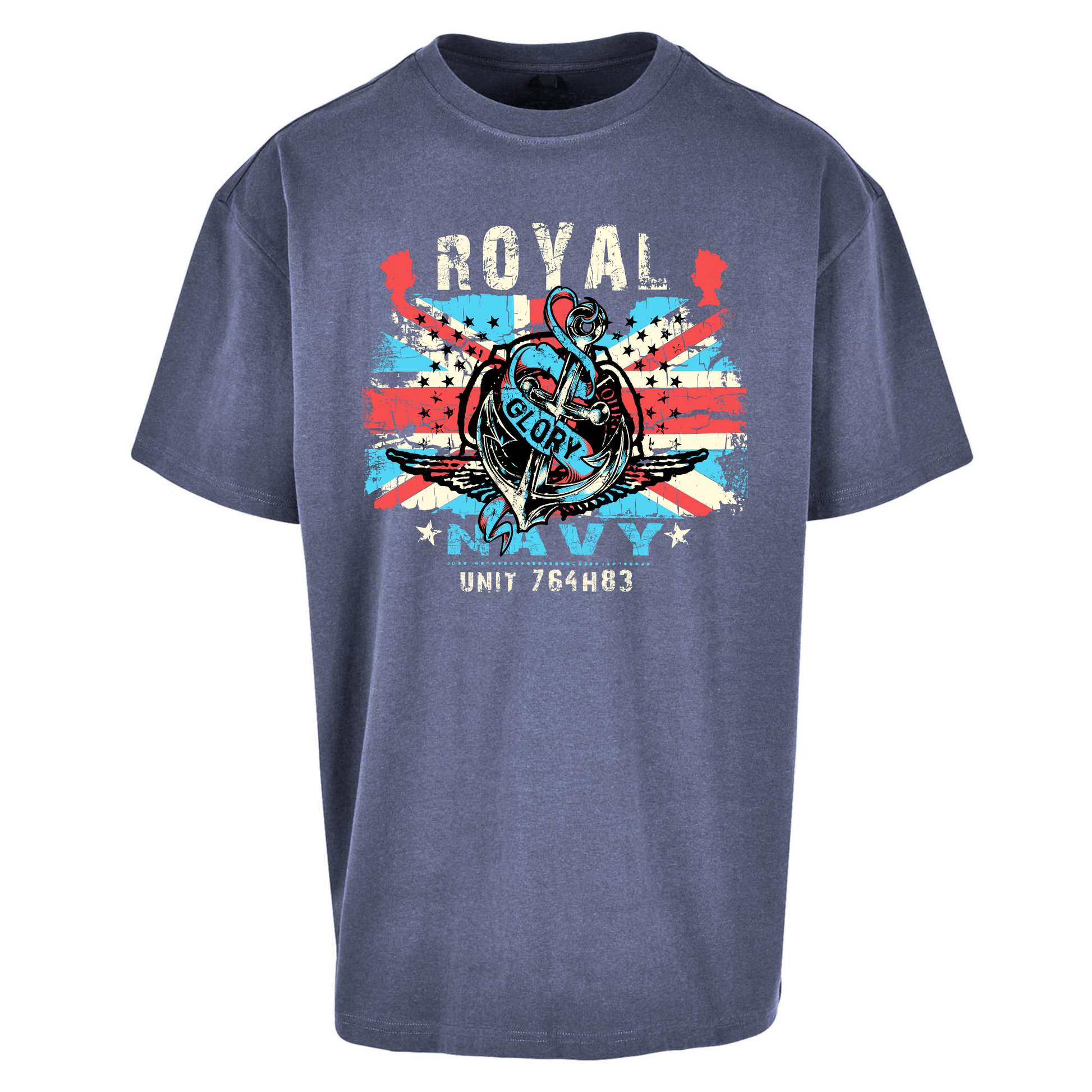 Royal Navy Glory Unit 764H83 Oversized T Shirts